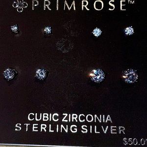 sterling silver and cubic zirconia Earrings